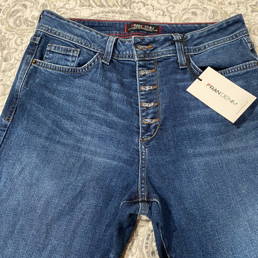 NWT Fran Denim Button Fly Size 30